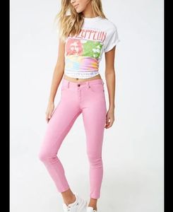 Pink skinny Jean's brand new in size XS
